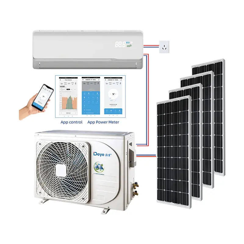 Climatisation solaire nouvelle énergie 9000BTU-24000BTU