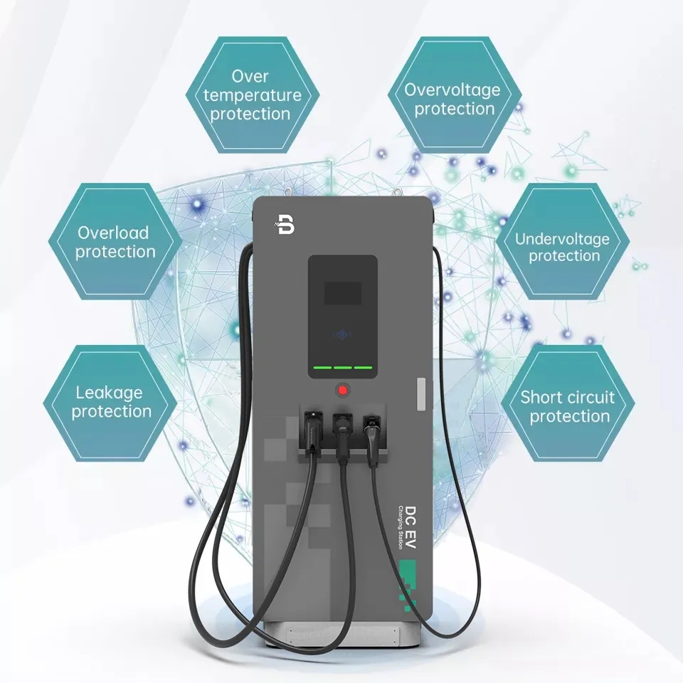 Chargeur de voiture Ev 30kw 80kw 120kw 240kw chargeur DC EV Ocpp 1.6 J CE Tuv OEM Station de charge de voiture électrique